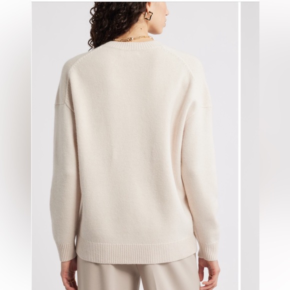 nwt nordstrom v-neck wool and cashmere sweater - Picture 2 of 9